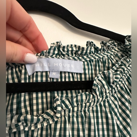 Hill House Teal Checkered Mini Dress - Picture 4 of 6